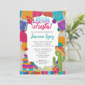 Brautparty Fiesta Einladung (Stehend Vorderseite)