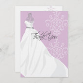 Brautparty flaches | danken Ihnen zu kardieren Dankeskarte (Vorne/Hinten)