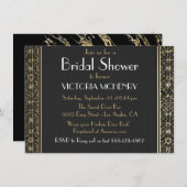 Brautparty Flapper Great Gatsby Harlem Nights Einladung (Vorne/Hinten)