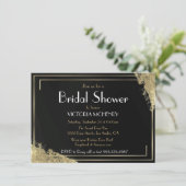 Brautparty Flapper Great Gatsby Harlem Nights Einladung (Stehend Vorderseite)