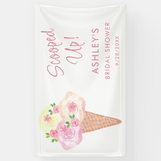 Brautparty floral banner (Vertikal)