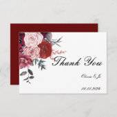 BRAUTPARTY FLORAL DANKE SIE KARTE (Vorne/Hinten)