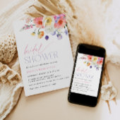 Brautparty Floral Einladung