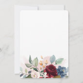 Brautparty Floral Einladung (Rückseite)