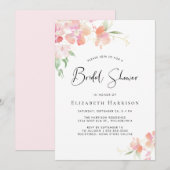Brautparty Floral Einladung (Vorne/Hinten)