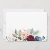 Brautparty Floral Einladung (Rückseite)