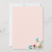 Brautparty Floral Einladung (Rückseite)