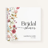 Brautparty Floral Guest Notizblock (Vorderseite)