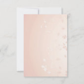 Brautparty Floral Min Einladung (Rückseite)