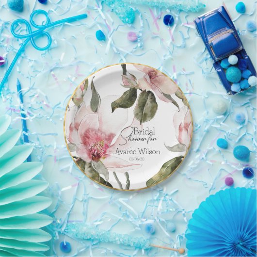 Brautparty Floral Pappteller (Party)