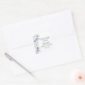 Brautparty Floral Quadratischer Aufkleber (Umschlag)