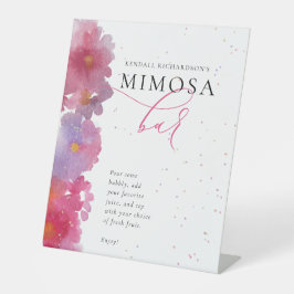 Brautparty Floral Sockelschild