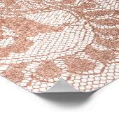 Brautparty Floral und Spitzen Willkommen Poster (Ecke)