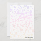 Brautparty Floral Violett Amethyst Einladung (Rückseite)