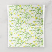 Brautparty Floral Wreath Platzkarten (Innenseite Aufgefaltet)