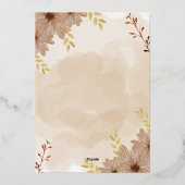 Brautparty Folieneinladung (Rückseite)