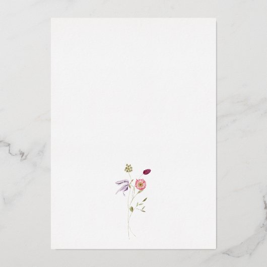 Brautparty Folieneinladung (Rückseite)