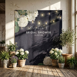 Brautparty Foto Backend Blume String Lights Wandteppich