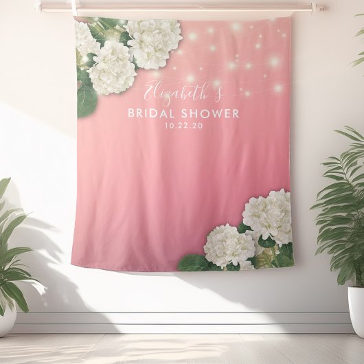 Brautparty Foto Backend Blume String Lights Wandteppich