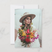 Brautparty Foto Eukalyptus Rustikales Holz Einladung (Rückseite)