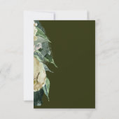 Brautparty Foto Floral Abschluss Cali Green Einladung (Rückseite)