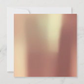 Brautparty Foto Geometry Kupfer Rose Metallic Einladung (Rückseite)