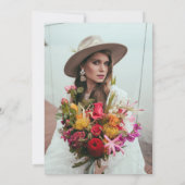 Brautparty Foto Grüne Eukalyptus Einladung (Rückseite)