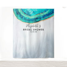 Brautparty Foto Hintergrund Aquamarin Gold Agate G