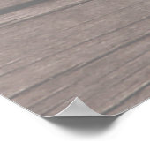 Brautparty Foto Hintergrund Blume Holzleuchten Poster (Ecke)