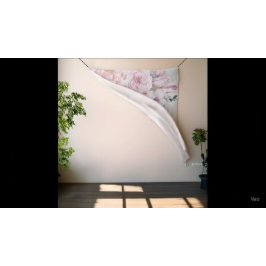 Brautparty Foto Hintergrund Blume Rustikales Holz Wandteppich