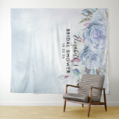 Brautparty Foto Hintergrund Boho Blumenfüße Wandteppich (Beispiel (Horizontal))