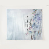 Brautparty Foto Hintergrund Boho Blumenfüße Wandteppich (Vorderseite (Horizontal))