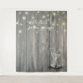 Brautparty Foto Hintergrund Champagner Glas Holz Wandteppich (Vorderseite)