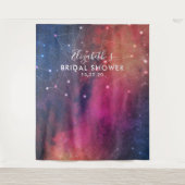 Brautparty Foto Hintergrund Galaxy-Sternbilder Wandteppich (Vorderseite)