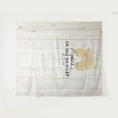 Brautparty Foto Hintergrund Gold Ananas Wandteppich (Vorderseite (Horizontal))