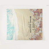 Brautparty Foto Hintergrund Sommer Beach Starfish Wandteppich (Vorderseite (Horizontal))