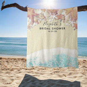 Brautparty Foto Hintergrund Sommer Beach Starfish Wandteppich