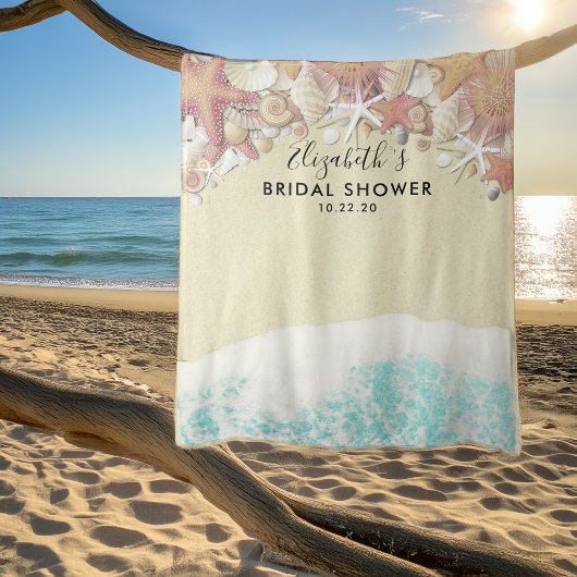 Brautparty Foto Hintergrund Sommer Beach Starfish Wandteppich