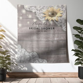 Brautparty Foto Hintergrund Spitze Sonnenblumen Ho Wandteppich