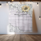 Brautparty Foto Hintergrund Spitze Sonnenblumen Ho Wandteppich