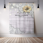 Brautparty Foto Hintergrund Spitze Sonnenblumen Ho Wandteppich