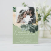 Brautparty-Foto-Minze für Teilnehmer Einladung (Stehend Vorderseite)