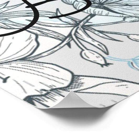 Brautparty Foto Prop Poster (Ecke)