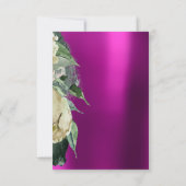 Brautparty Foto Rosa Blütengebirge Einhorn Einladung (Rückseite)