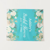 Brautparty Foto Stand Hintergrund Blue Gold Prop Wandteppich (Vorderseite (Horizontal))