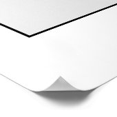 Brautparty-Foto-Standanweisung | Rosa Floral P Poster (Ecke)