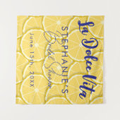 Brautparty-Foto-Standbänder für Zitronen Wandteppich (Vorderseite (Horizontal))