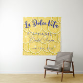 Brautparty-Foto-Standbänder für Zitronen Wandteppich (Beispiel)