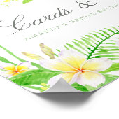 Brautparty Frangipanis Cards & Gift Poster (Ecke)