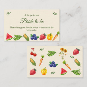 Brautparty frisch begleitkarte